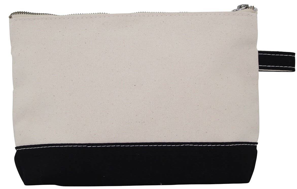 Simply Sisters - Wholesale Makeup/Cosmetic Bag - Sorority Zippered Canvas Cosmetic Bag2