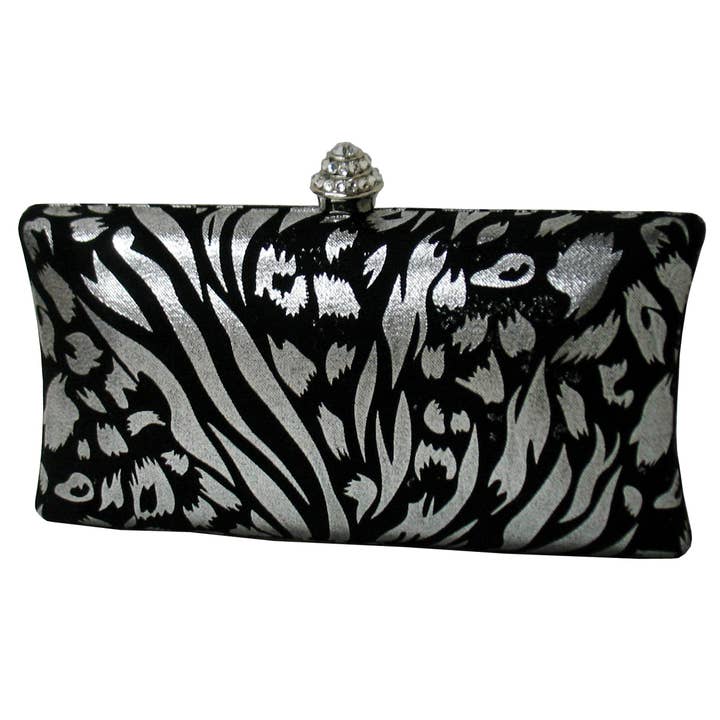 Box Clutch Zebra/Leopard für den Großhandel von JNBFASHION.COM