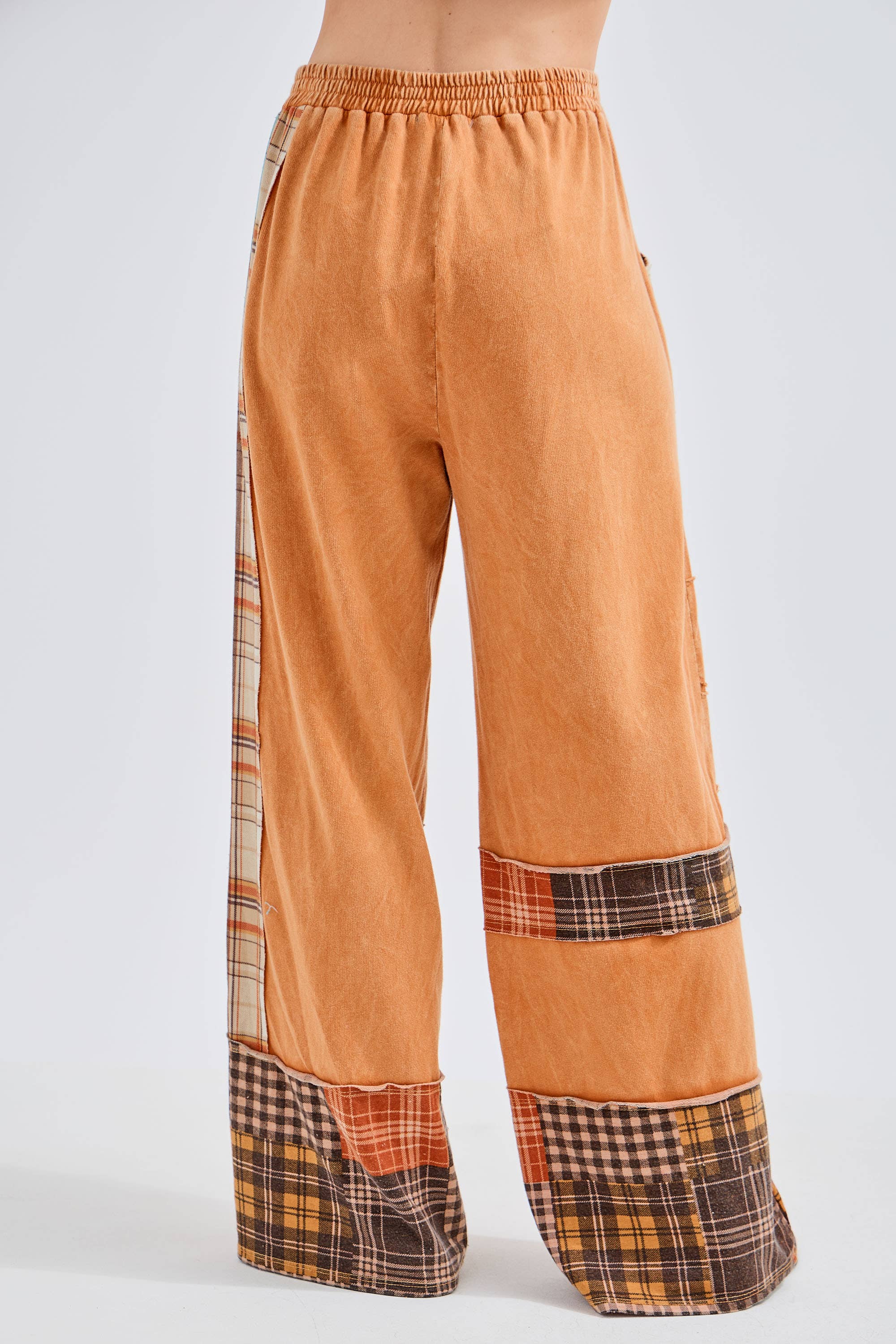 J.Her - Vente Pantalon – femme - Pantalon à carreaux délavé minéral Daisy HP673812