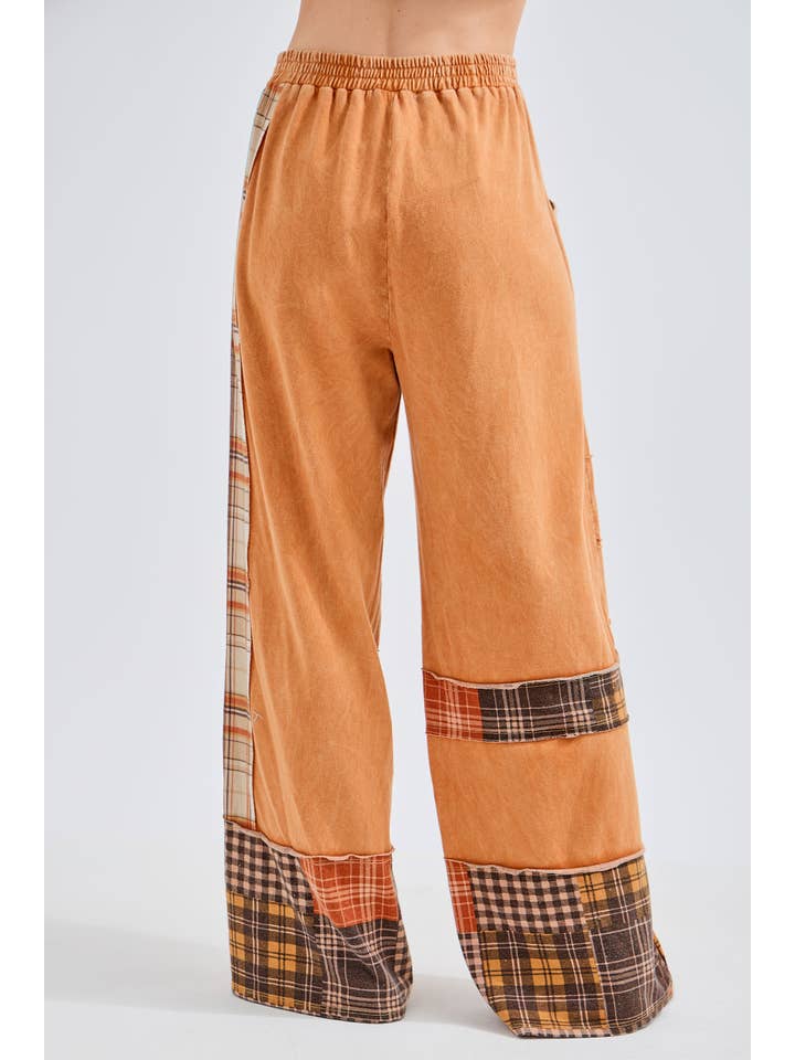 J.Her - Vente Pantalon – femme - Pantalon à carreaux délavé minéral Daisy HP673812