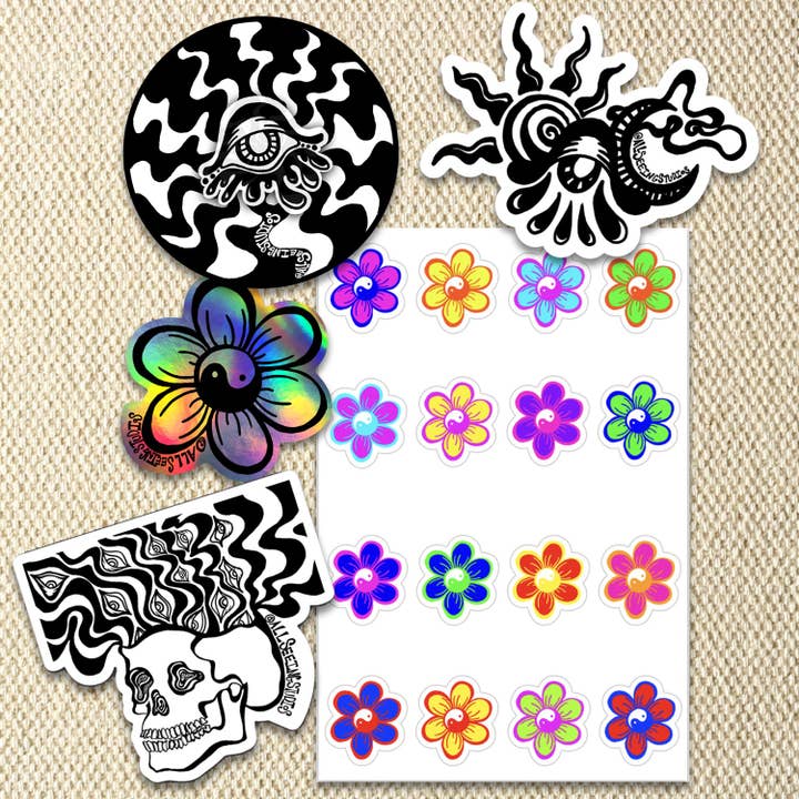Sticker Bundle 2! for wholesale by All Seeing Studios