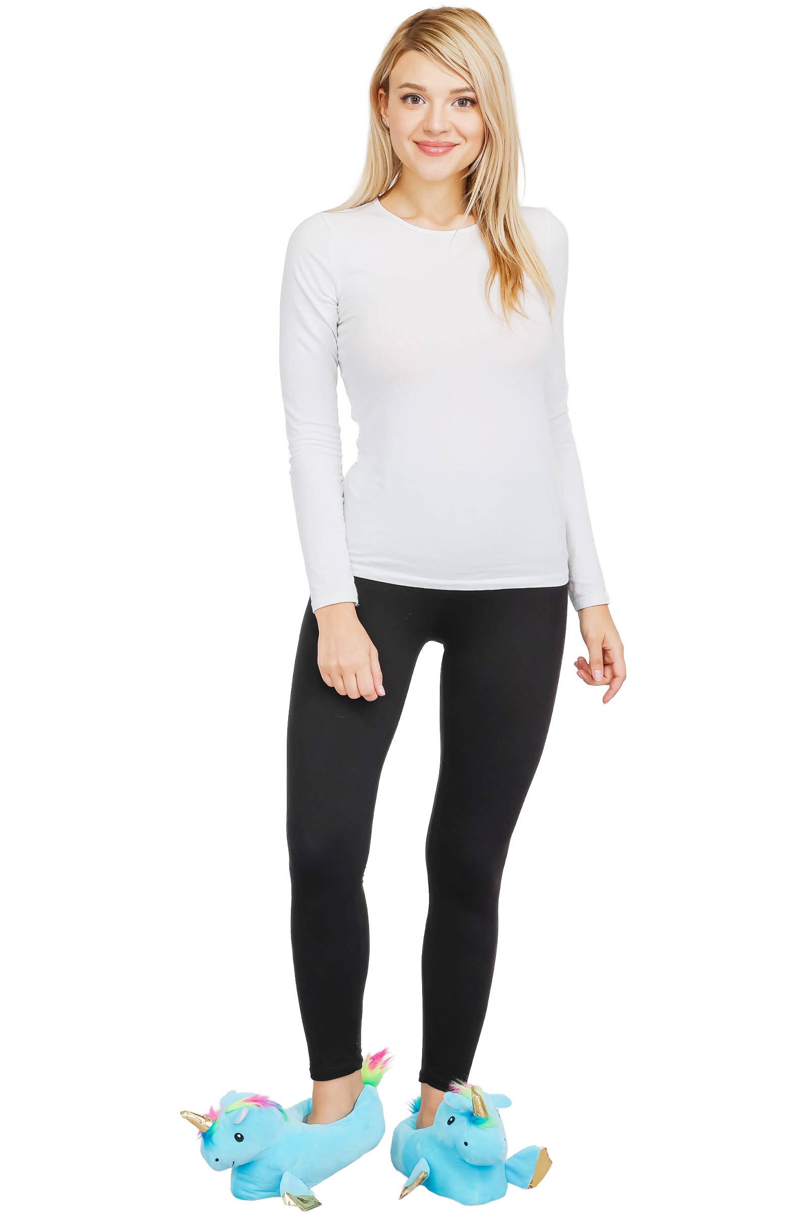 Cap Zone - Wholesale Slippers - Women's - Unicorn Plush Indoor Lounge Sock Slippers20