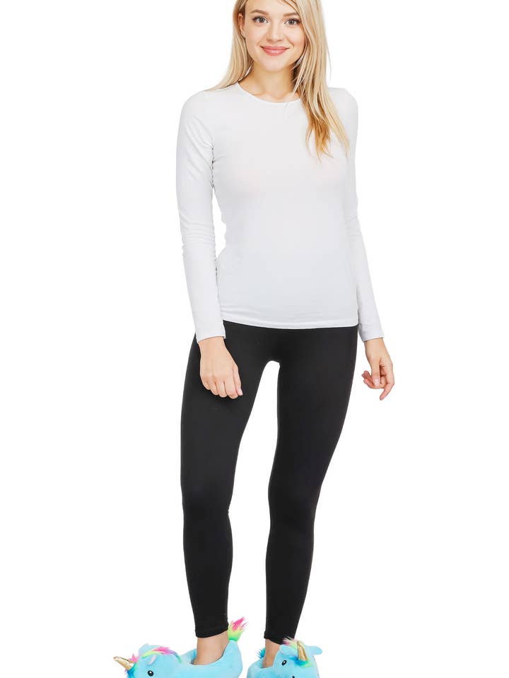 Cap Zone - Wholesale Slippers - Women's - Unicorn Plush Indoor Lounge Sock Slippers20