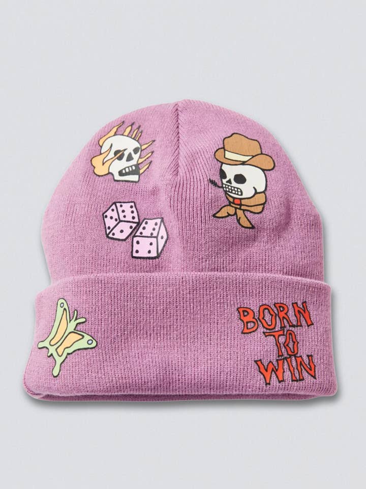 Born to Win Beanie for wholesale by Coney Island Picnic