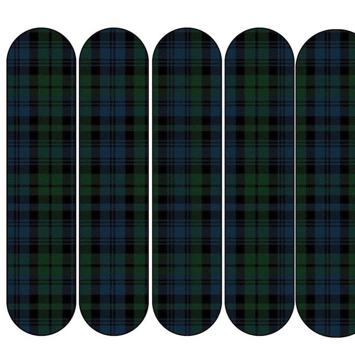 XLong Green Plaid Decals for wholesale by DIPPY COW NAILS