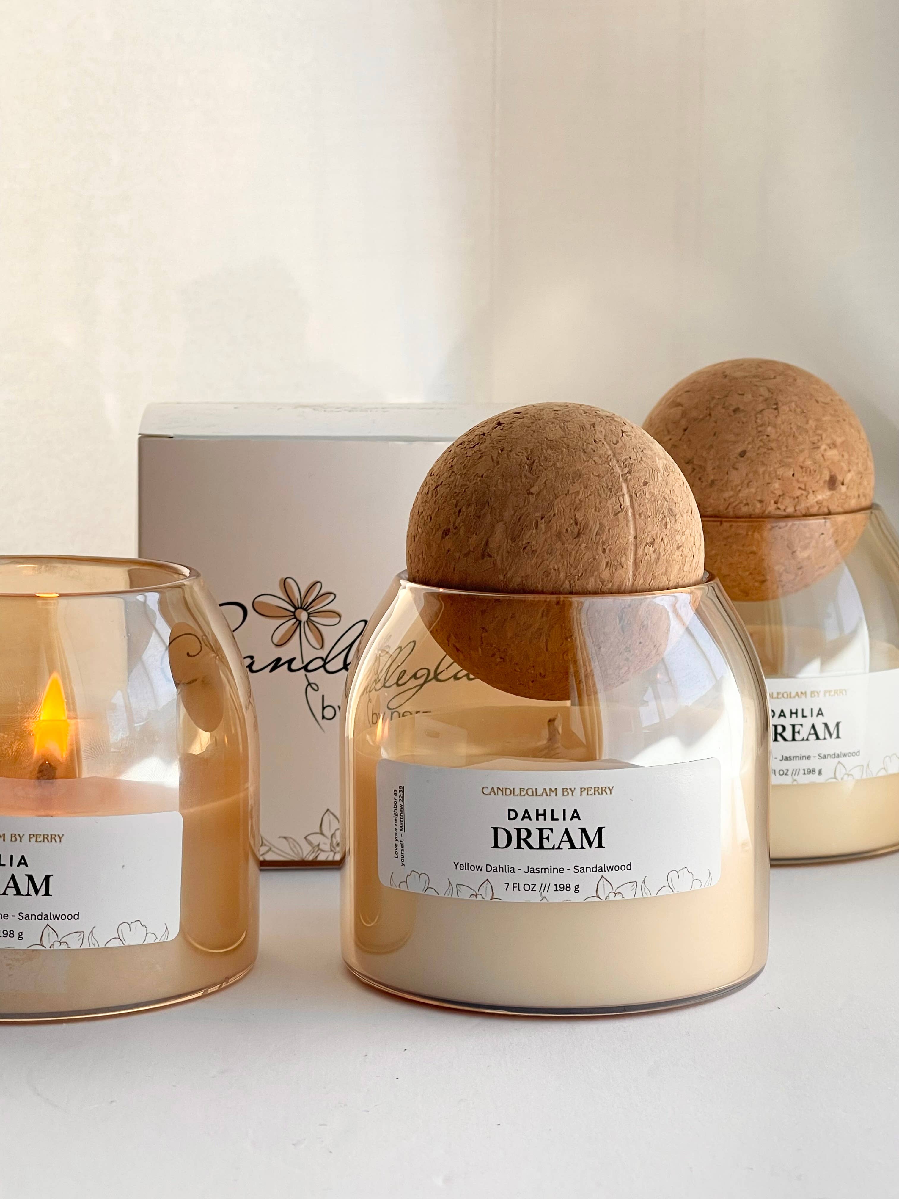 Candleglambyperry - Wholesale Candle Holder - Aesthetic Candle Jar | Cork Lids Unbranded 5