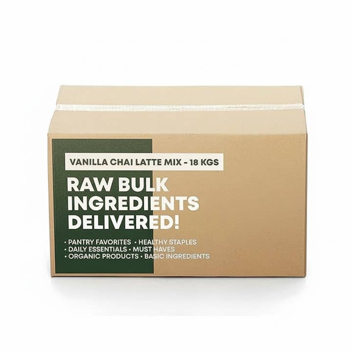 PRIDE INDIA BRANDS - Wholesale Powdered Health Drink - Instant Vanilla Chai Latte Powder– 40 lbs. in Bulk Bag