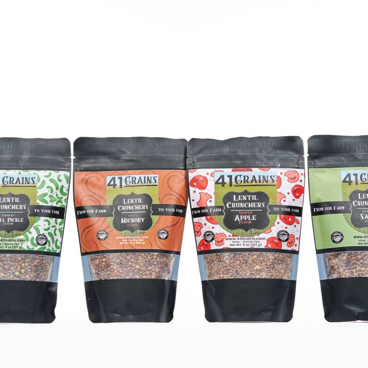 Lentil Cruncher 8 oz Snacks for wholesale by 41 Grains