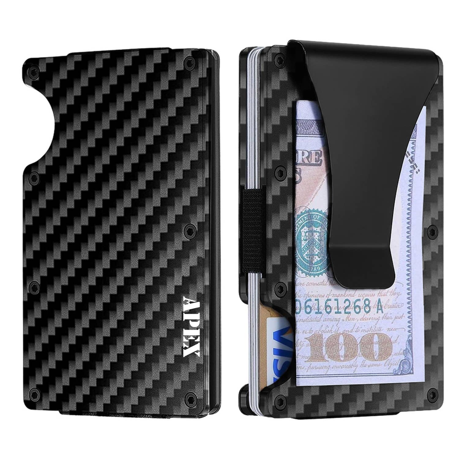 The American Gift Company (TAGCO) - Venta al por mayor Tarjetero - Hombre - Tarjeta de crédito delgada minimalista resistente a los arañazos con bloqueo RFID10