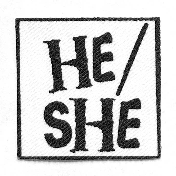 Patch en coton IL/H (noir sur blanc) pour la vente par The Darks Art