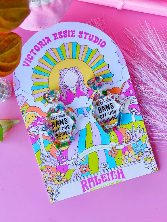Keep Your Bans Earrings for wholesale by Victoria Essie Studio