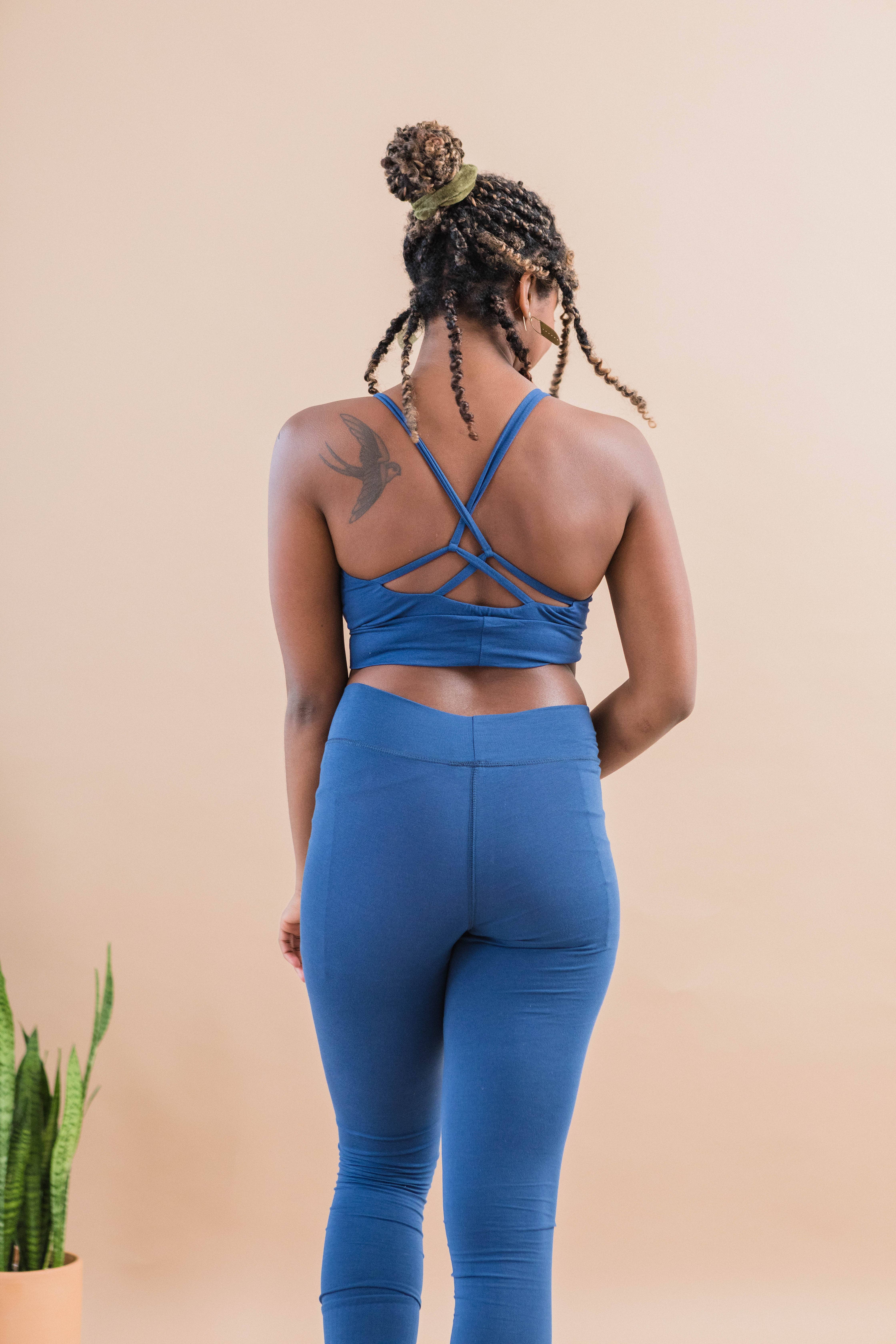 UNA PLUMA - Wholesale Bralette - Women's - Organic Bralette - Cross Back Organic Cotton Bra Top10