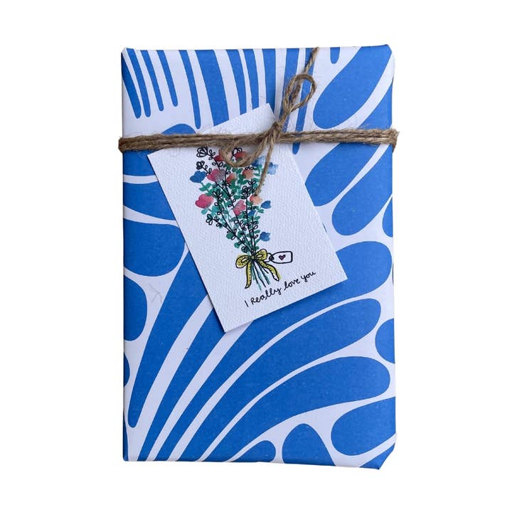 'Je t'aime vraiment' - SAINT-VALENTIN - Grandes étiquettes cadeaux pour la vente par Calla Collective