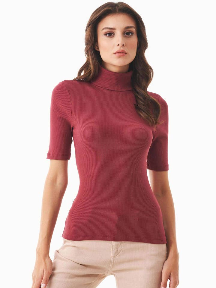 Camicia a collo alto in cotone biologico per la vendita all'ingrosso da parte di ORGANICATION