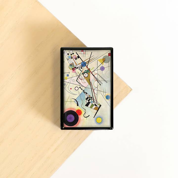 Lucy Lu Designs - Vendita all'ingrosso Fiammifero - Composizione 8 Kandinsky astratto Moderno Pittore Slide Box