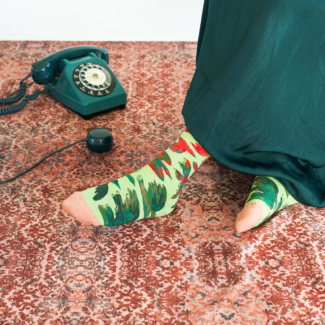 Bonne Maison - Wholesale Socks - Unisex - Lime Bird Sock3