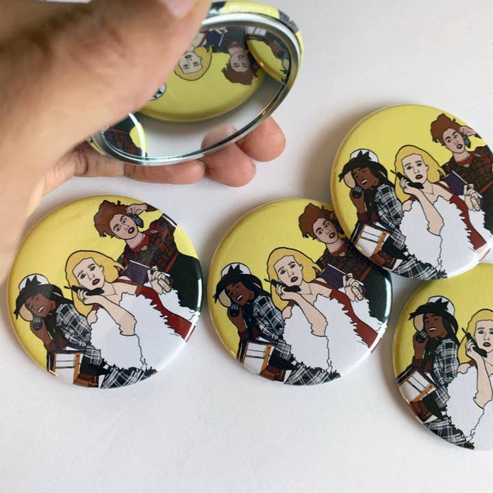 Made by Nilina - Wholesale Compact Mirror - Clueless Pocket Mirror - 2.25 inches 90s Novelty1