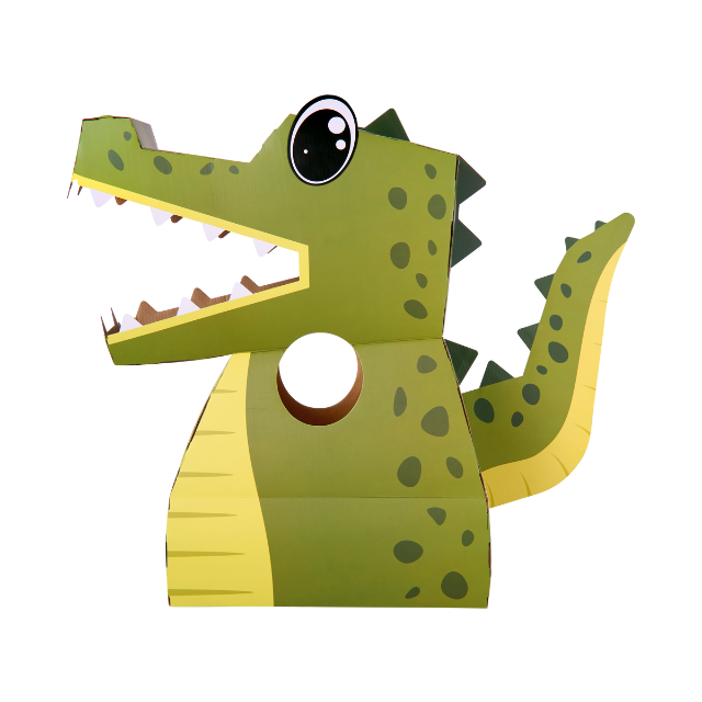 Paper Pops - Wholesale DIY Craft Kit - Kids - 3D Cardboard Crocodile Costume Kit - Billie the Crocodile1