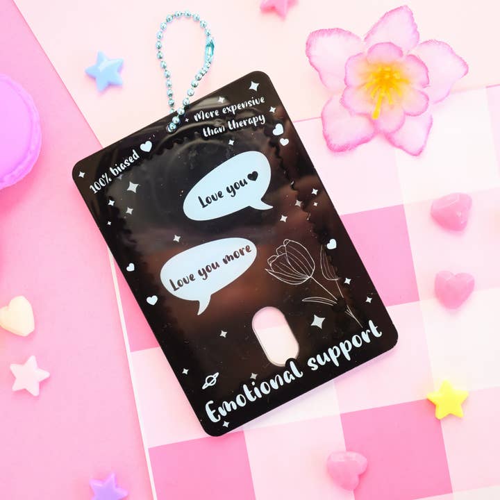 tarjetero acrílico Emotional Support Idol, tarjeta fotográfica para PC para venta al por mayor de Kawineko