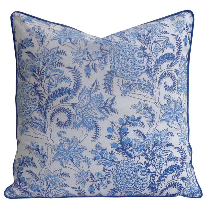 Capa de Almofada Bela Palace Block Print com Tubagem por atacado de Ayras World