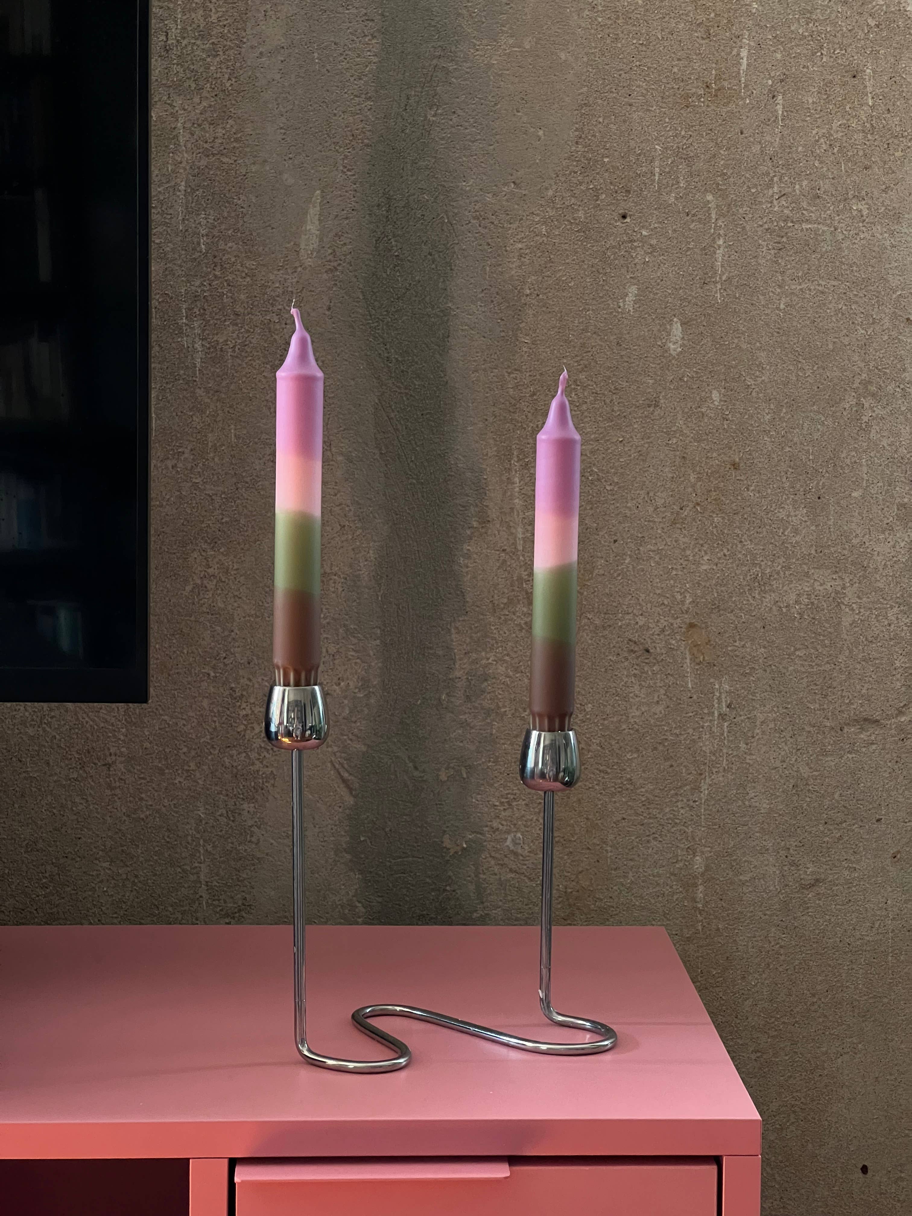 HEYLENOCHKA BERLIN – wholesale Tapered candle/candlestick – DIP DYE CANDLES SET OF 3 HEY.501