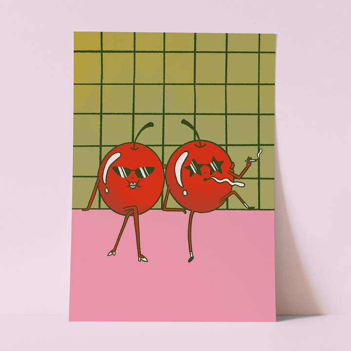 Cool Cherries Print for wholesale by Salad Days