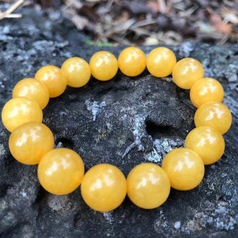 Pulseira Âmbar Amarela 16mm por atacado de Amber House