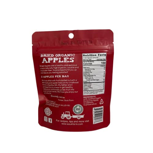 Sauk Farm LLC - Wholesale Dried/dehydrated fruit - Honeycrisp Dried Apples, ORG3