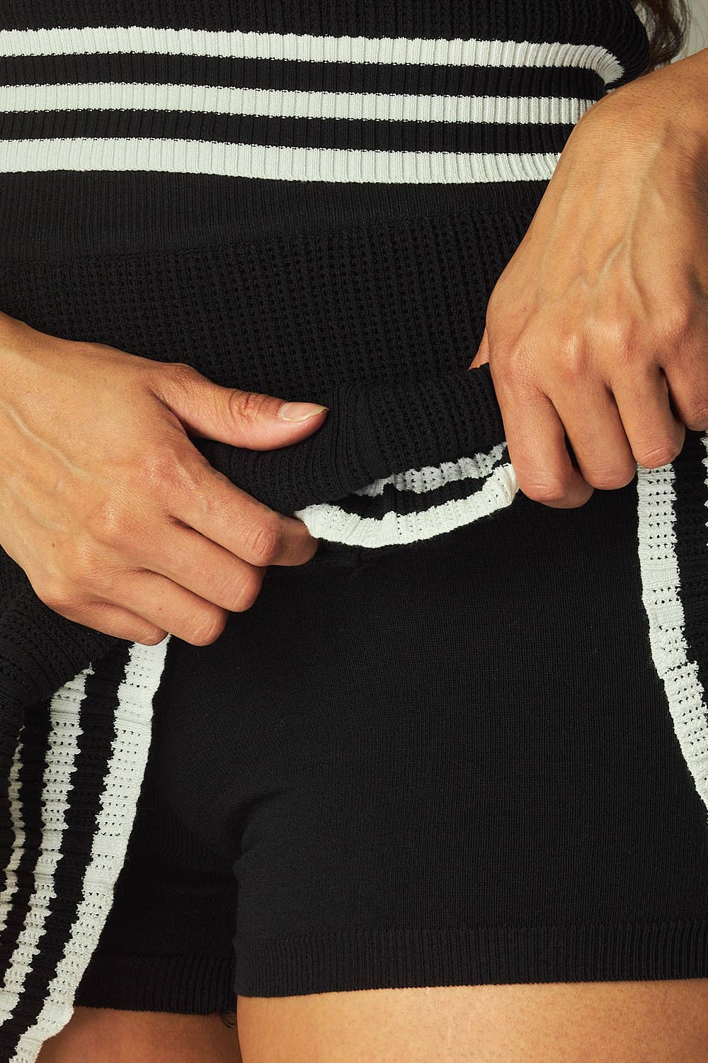 Hot & Delicious - Wholesale Top & Skirt Set - Women's - Kathleen Crochet Polo Top & Skort Set (HC8669)3