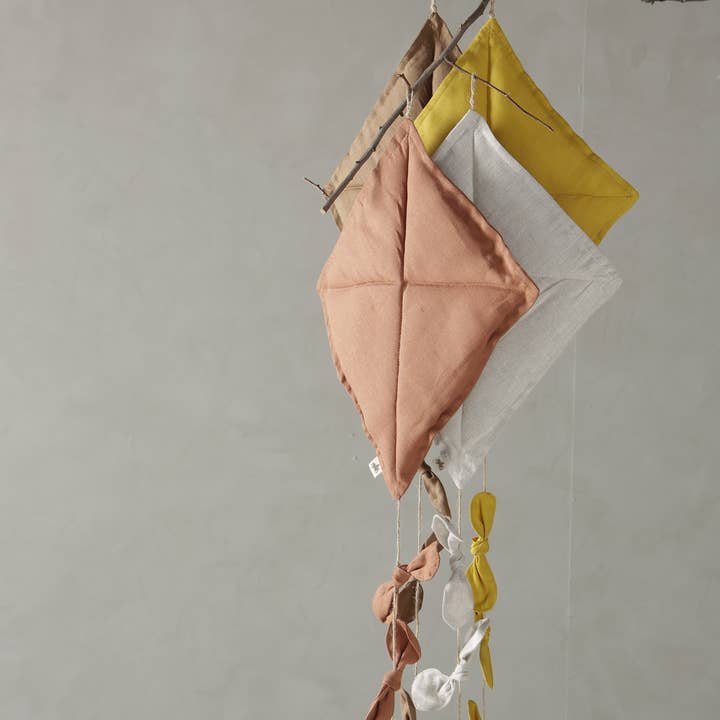 2 Stories - Wholesale Decorative Tassel/Wall Drop - KITE wall decor, linen,handmade, children room, baby room4