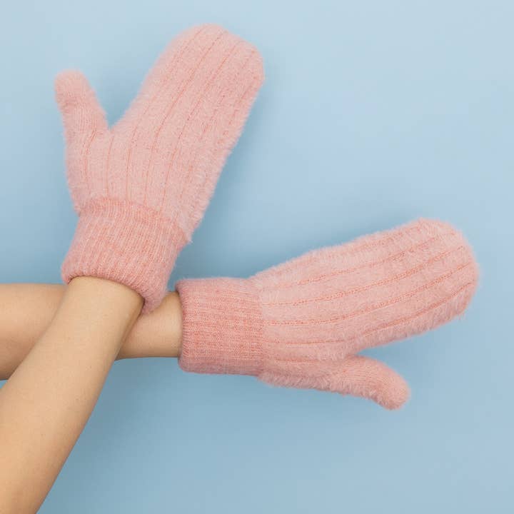 Leto Accessories - Wholesale Gloves - Women's - Plush Pastel Fuzzy Winter Mittens ๐งค
