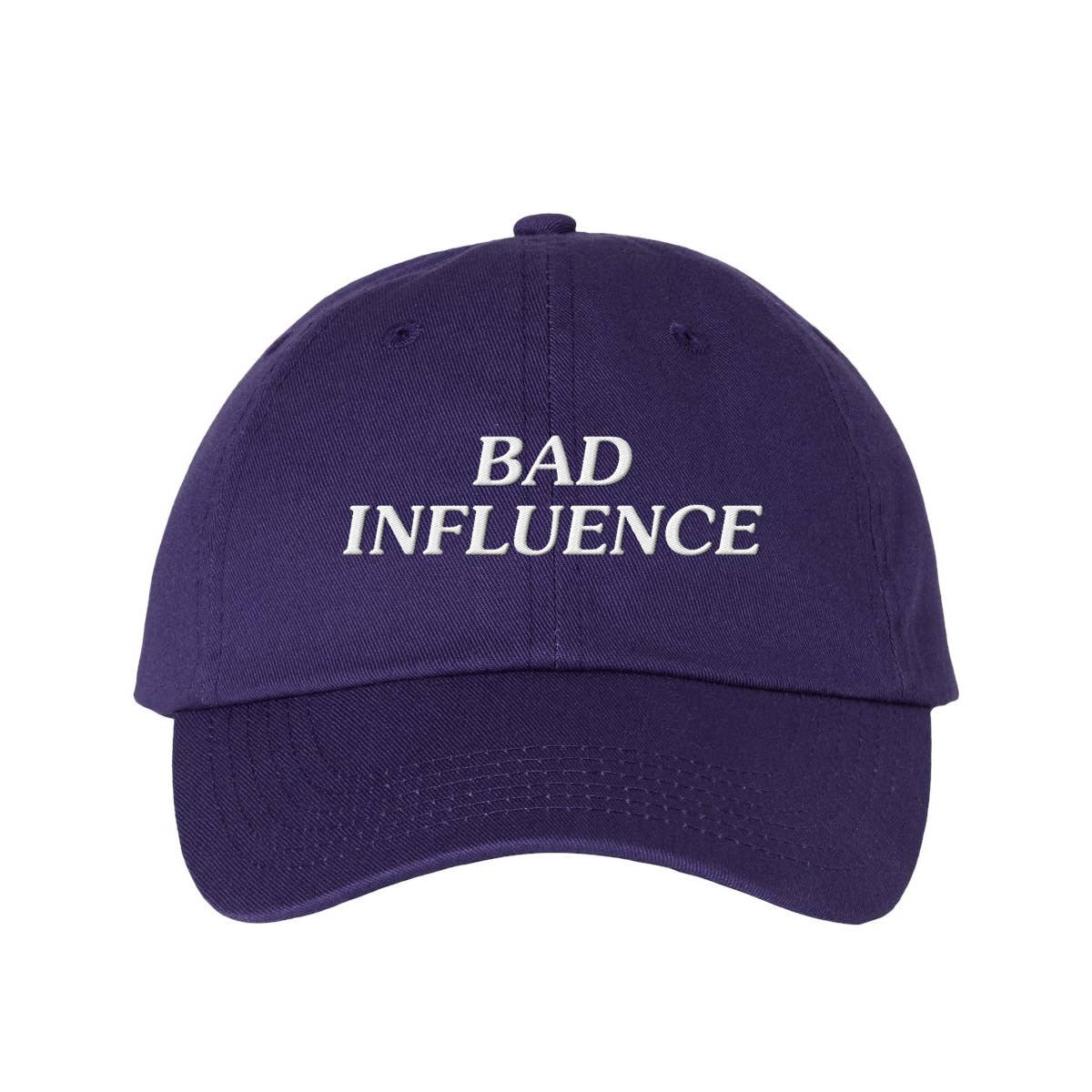 Lucky Luna Apparel - Wholesale Baseball Cap - Women's - Bad Influence Embroidered Dad Hat9