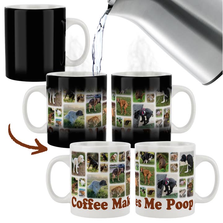 Pooping Puppies Magic Mug – Funny Coffee Cup, Gag Gift for wholesale by Funwares