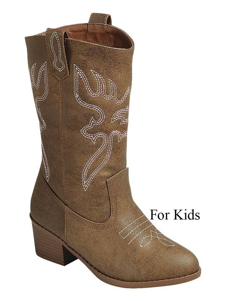 FASHION EMPORIO - Vente Bottes – enfant - Bottes d'équitation de style occidental pour enfants FL-WESTERN-18K2