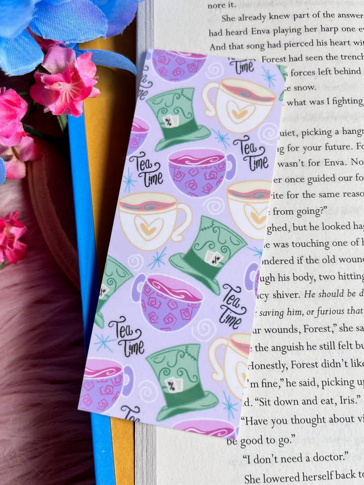 Tea Party Bookmark |Wonderland Bookmark |Book Lover Gifts for wholesale by Alicia's Wonderland