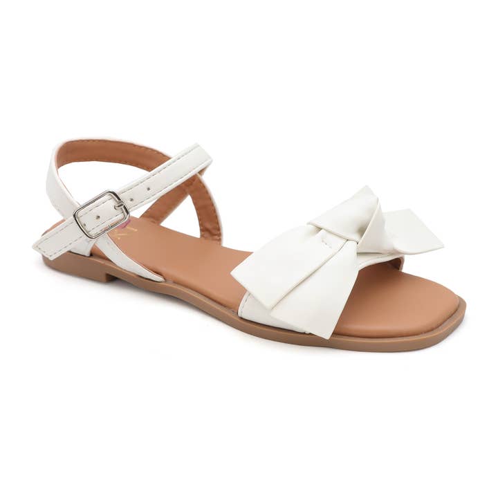 SALE YOKI PAMELA-12Y Girls Faux Leather Bow Upper Sandal for wholesale by Yoki Girls
