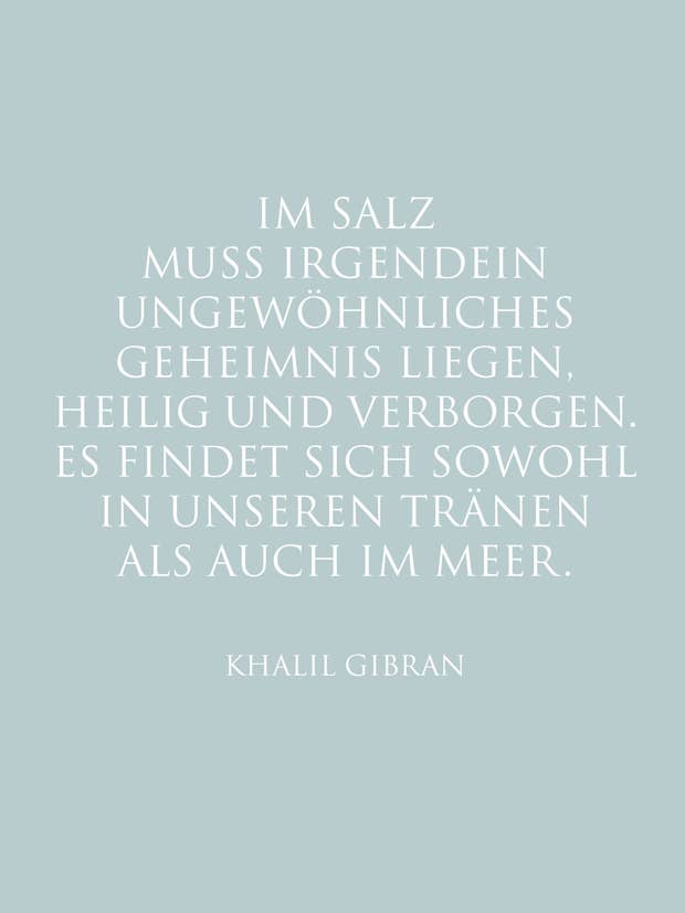 Postkarte "Salz. Tränen. Meer." für den Großhandel von WUNDERWORT by Angela Gwinner