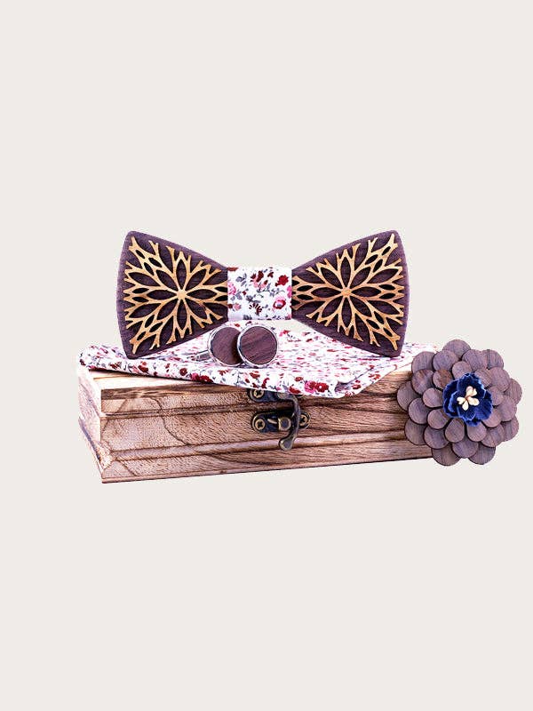 Herr Bow Tie Box i trä - Hoya för wholesale av Wood&Chic