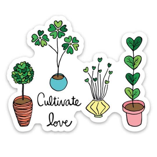 Dyrk Kærlighed Vinyl Magnet for engroshandel hos Sunny Day Designs