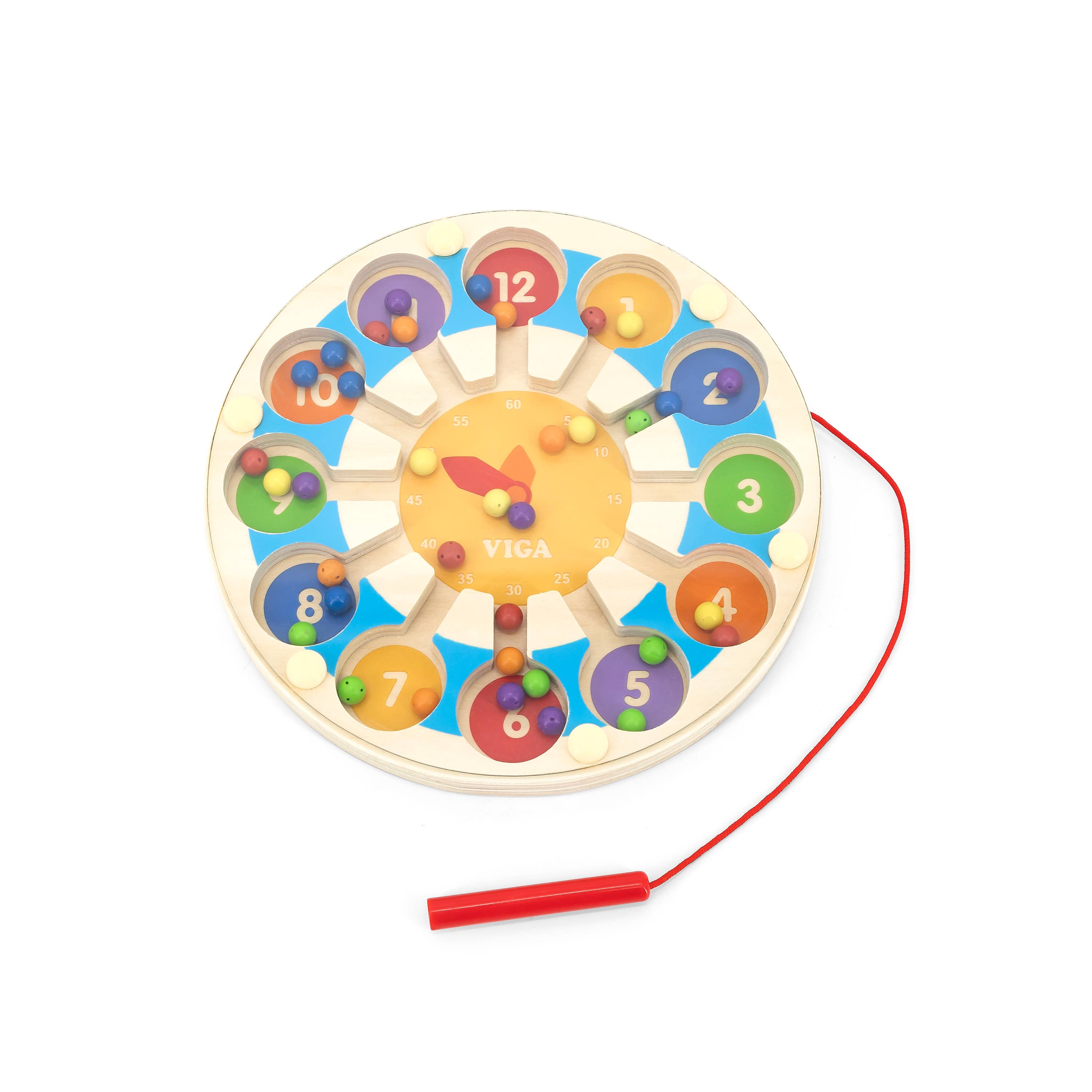 Trade Toys Limited - Wholesale Wood Toy - Kids - Magnetic Bead Trace - Clock3
