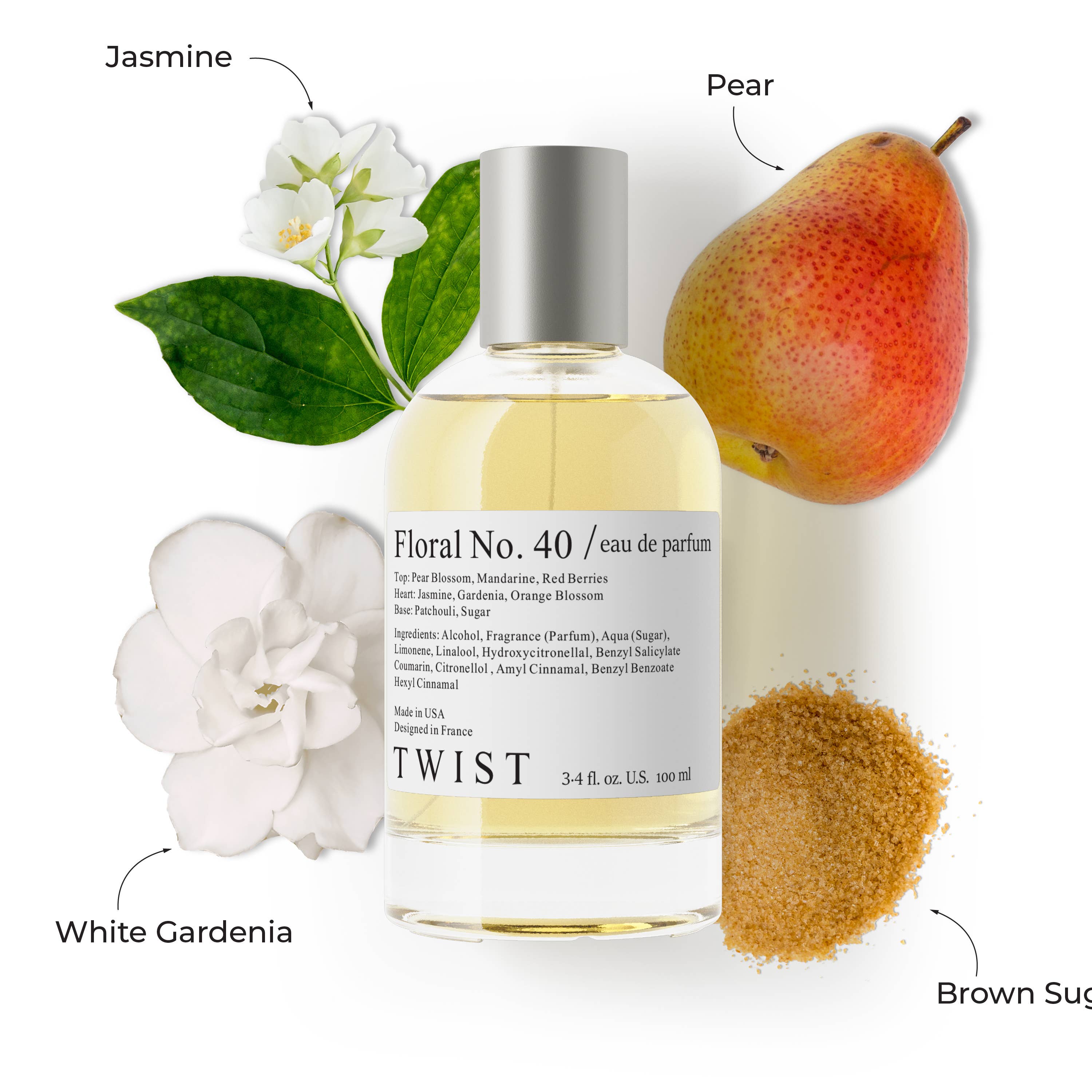 House of Twist – Großhandel Parfüm/Eau de Toilette – Twist Floral No. 40 Inspiriert von G. Flora Gardenia Duft