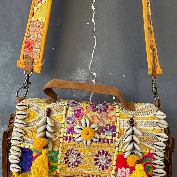 Desert Dazzle: Sequin-Studded Banjara Bag Party Wear Bag and other Purchase Wholesale large sequins. Free Returns & Net 60 Terms on Faire trending on Faire.