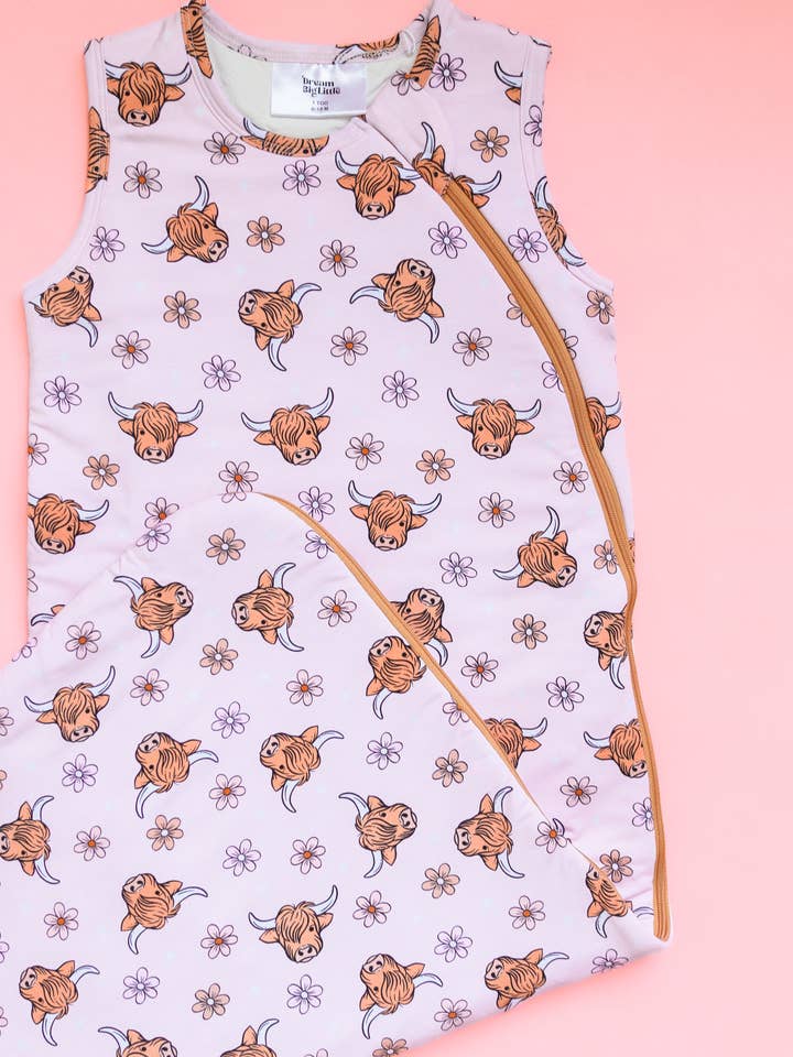 Dream Big Little Co. – wholesale Sleeping bag – Baby – EXCLUSIVE HIGHLAND CUTIE DREAM SLEEP SACK