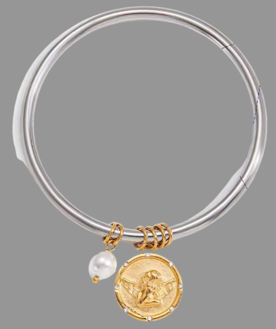 HoopLa – wholesale Berlockarmband – Cleo Coin Charm Armband 14K Guld & Silver-Vattentät5