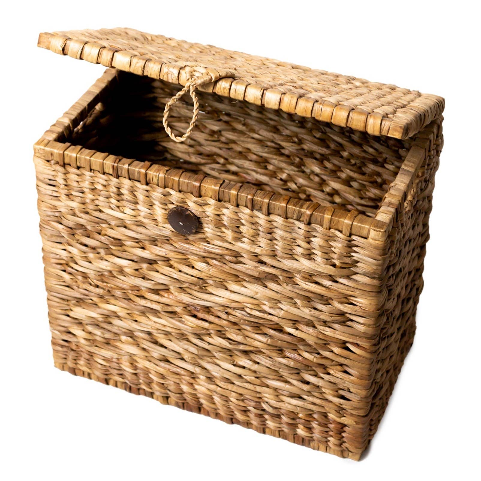 Soeji - Venta al por mayor Cestas para la ropa - Cesta de almacenamiento | Cesta tejida para ropa sucia con tapa KELANA2