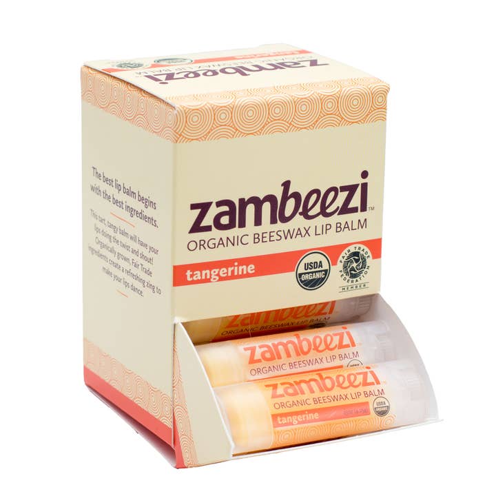 Zambeezi - Wholesale Lip Balm - Tangerine Organic Beeswax Lip Balm3