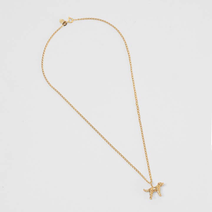 Wolf Circus Jewelry - Vendita all'ingrosso Collana con ciondolo/pendaglio - Collana con Ciondolo Cane in Oro *AGGIORNATO1