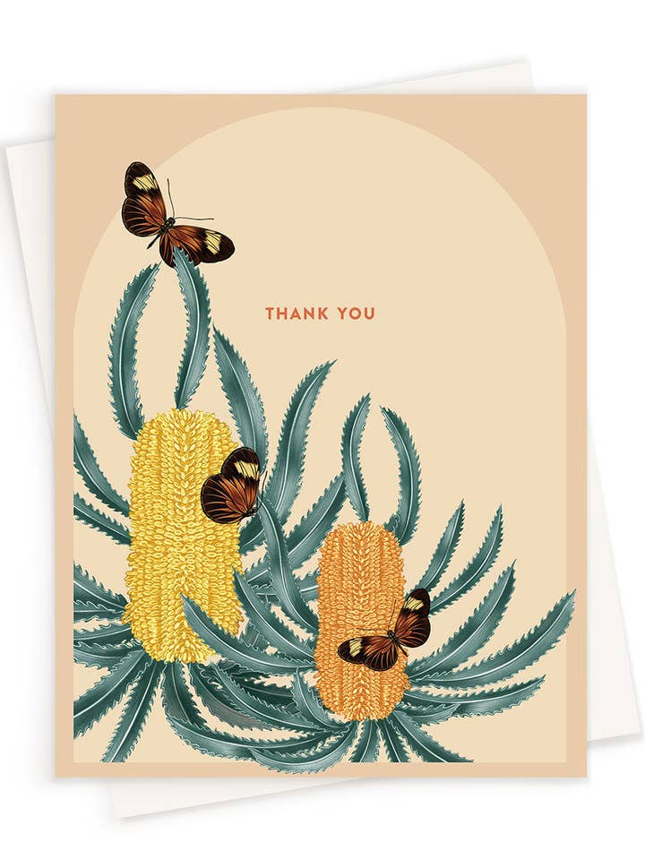Thank You | Banksia | Greeting Card for wholesale by LINNA