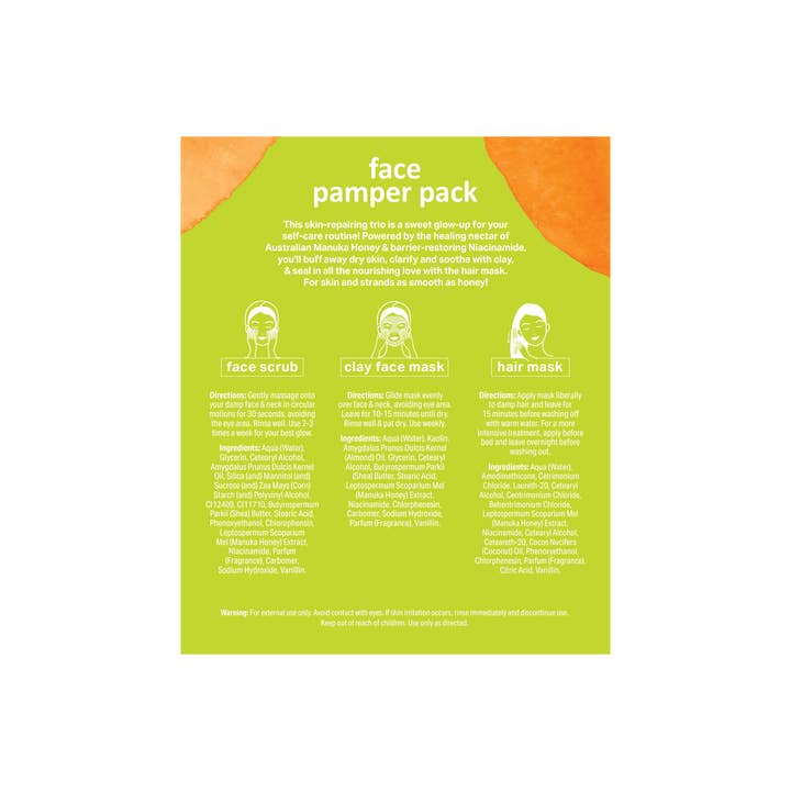 Cognescenti Pty Ltd - Wholesale Facial-care set/kit - Manuka Honey & Niacinamide Skin Like Honey..Face Pamper Pack2