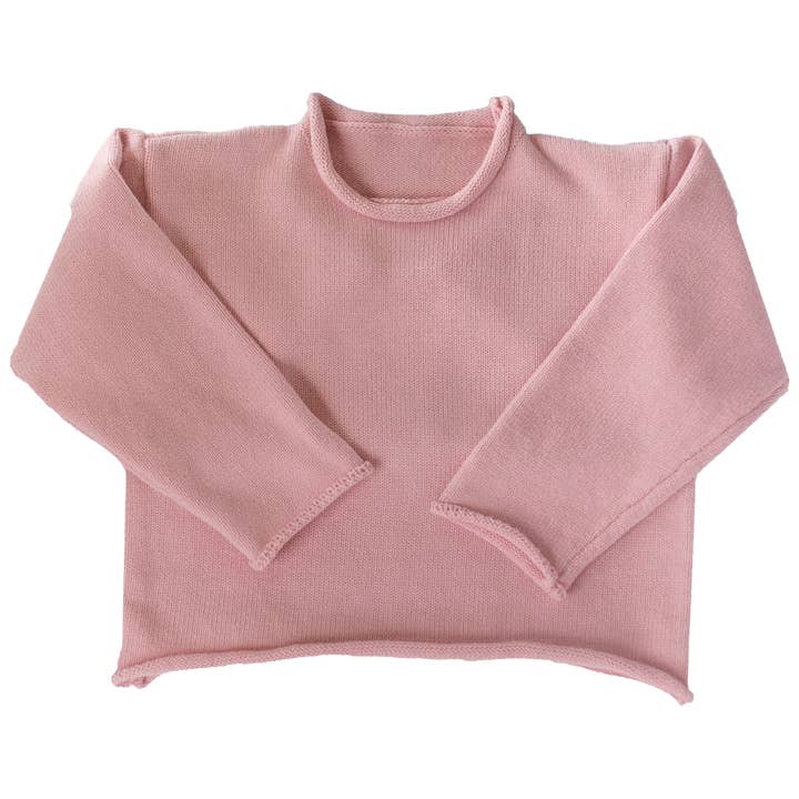 Pink Rollneck Sweater for wholesale by Huckleberry Hill Kids
